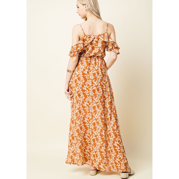 Spaghetti Strap Floral Maxi Dress - Picture 3 of 6